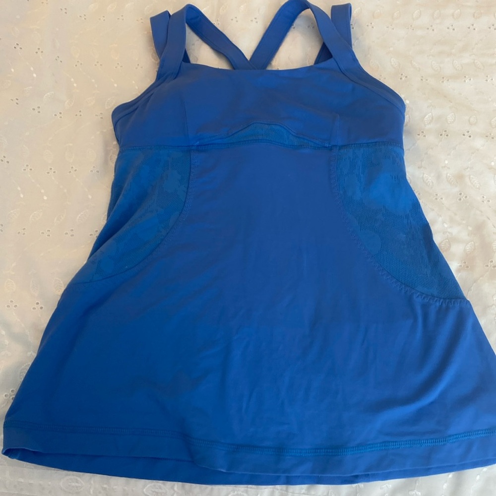 Lululemon bra tank top fair Good condition size 8